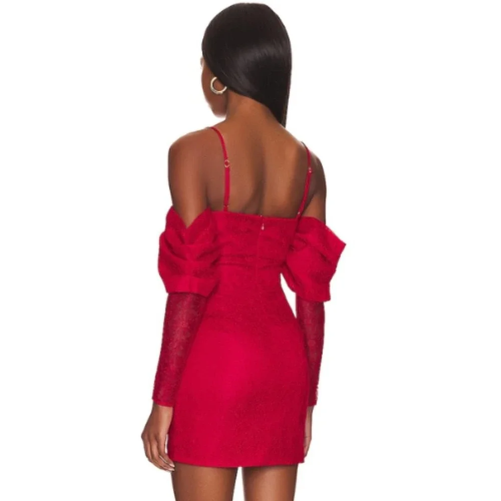 Lovers and Friends Sierra Mini Dress Lovers and Friends in Strawberry Red NWT S